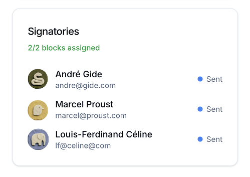 Zero-friction signing